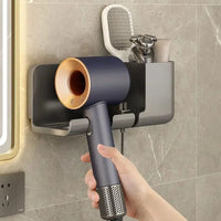 Wall-Mounted Hair Dryer Rack