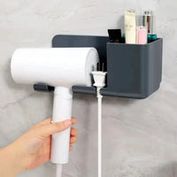 Wall-Mounted Hair Dryer Rack