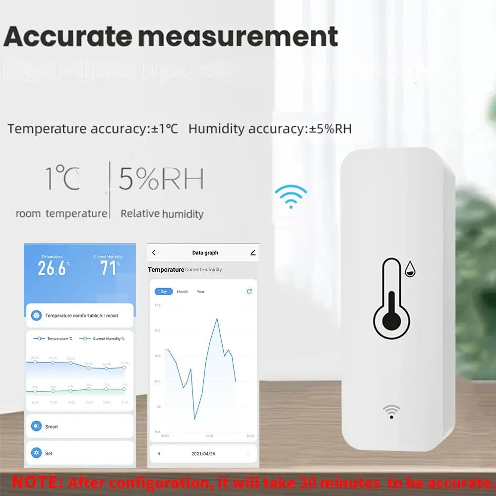 Smart WiFi Temp & Humidity Sensor